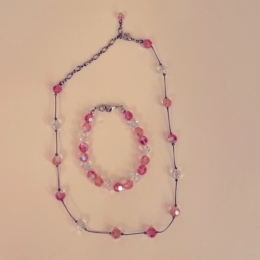 Swarovski Crystal Bracelet and Necklace